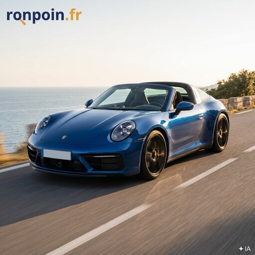 Vendre son cabriolet en été — illustration générée par IA