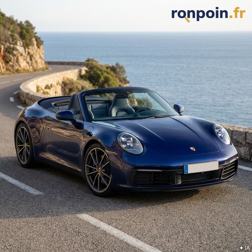 Entretenir son cabriolet — illustration générée par IA