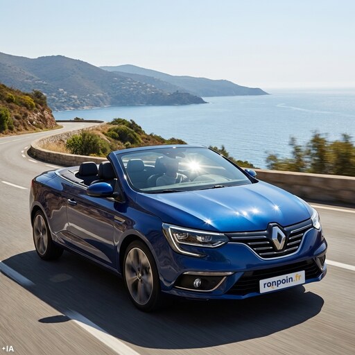 Un cabriolet au quotidien — illustration générée par IA